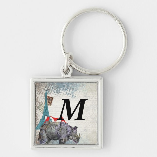 Chaveiro Vintage rhino (Frente)