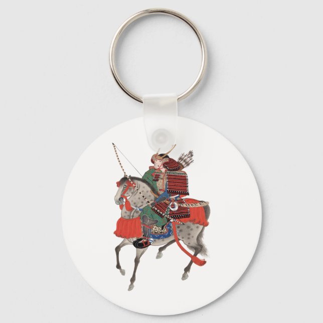 Chaveiro Vintage Samurai em Horseback, c. 1878 (Frente)