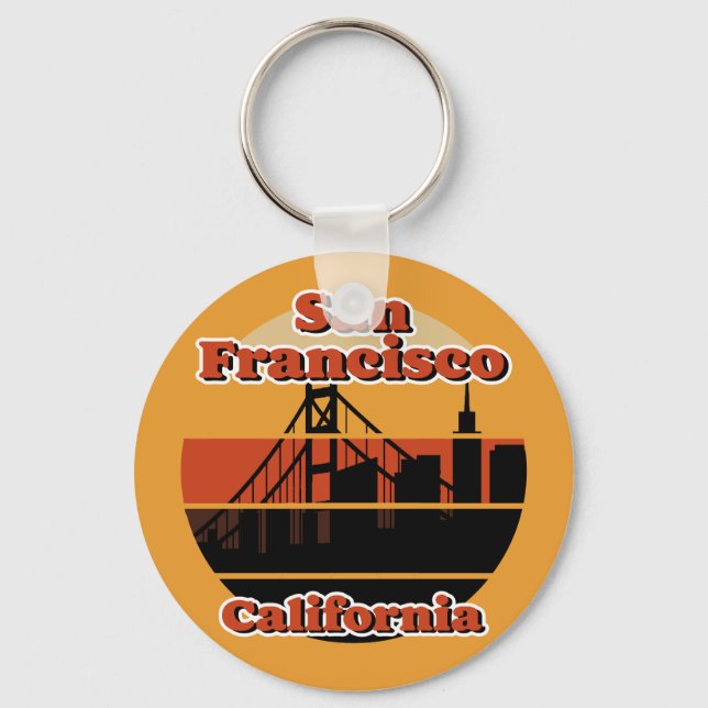 Chaveiro Vintage San Francisco California (Frente)