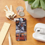 Chaveiro Vintage Science Ficting Soldados Robôs Militares<br><div class="desc">Imagem de robô militar com Ficção Científica futurista Vintage. Um soldado alienígena hostil segurando uma espingarda e em frente a uma aeronave ou avião militar com uma estrela. Ele está num planeta desolado pronto para entrar em guerra com fumaça, fogo e explosões. Hora de lutar e lutar contra os aliens...</div>