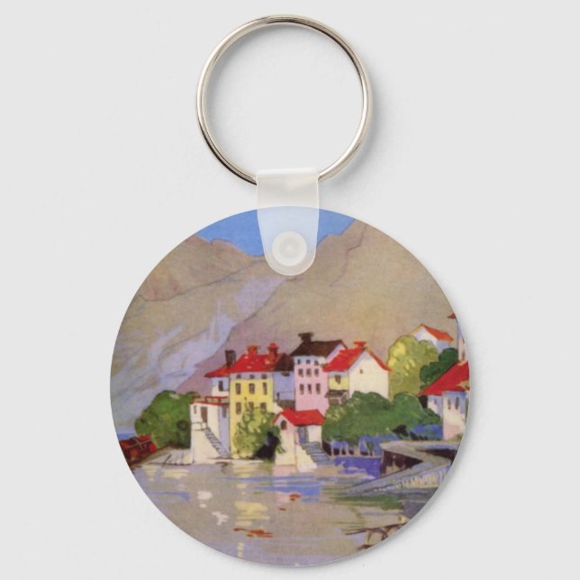 Chaveiro Vintage Selands Village Itália Turismo (Frente)