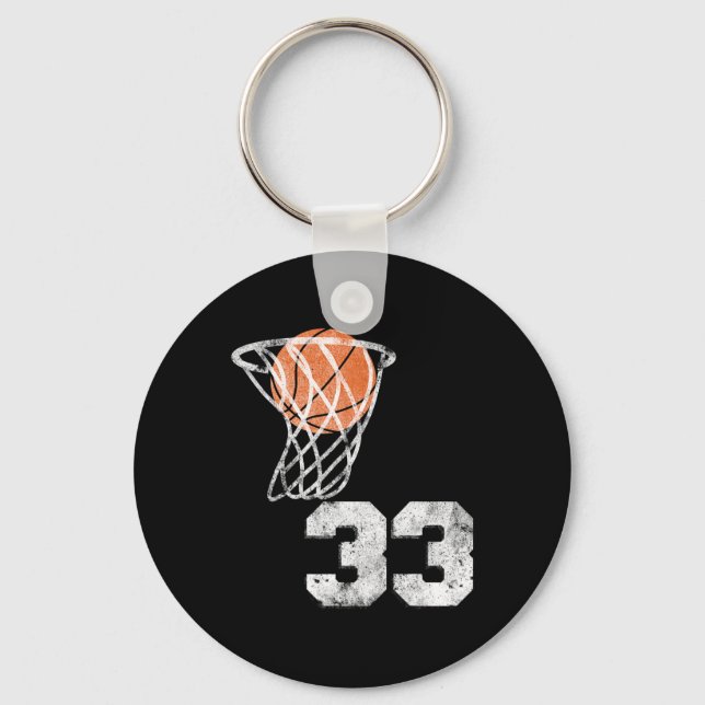 Chaveiro Vintage Sketll Jersey Número 33 Player (Frente)