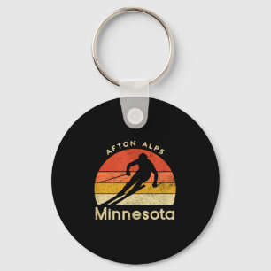 Chaveiro Vintage Ski Afton Alps Minnesota Mountain