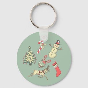 Chaveiro Vintage Style Christmas