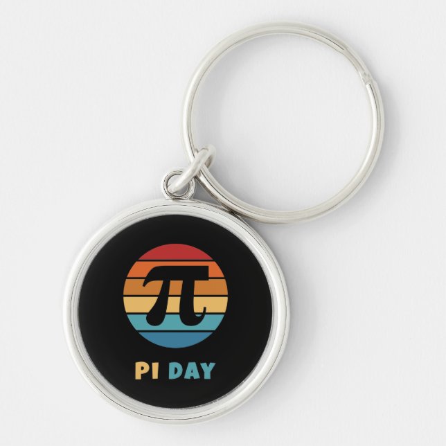 Chaveiro Vintage Sunset 3.14 Happy Pi Day (Frente)