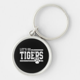 Chaveiro Vintage Tigers School Sports Name Retro