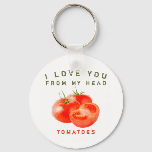 Chaveiro Vintage Tomato Quote Design -