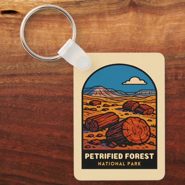 Chaveiro Vintage Travel Petrified Forest National Park (Frente)