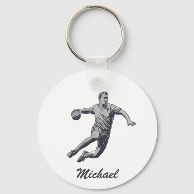 Chaveiro Vintage Trendy Modern Handball Personalizado (Frente)
