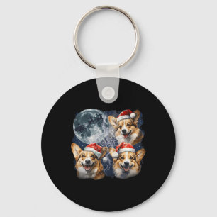Chaveiro Vintage Três Papais noeis De Cachorro De Natal Giv