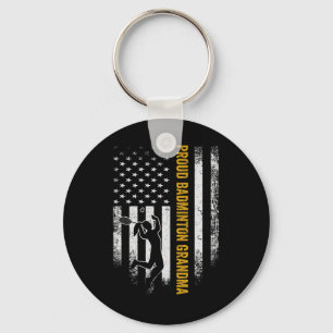 Chaveiro Vintage U.A. Bandeira Americana Orud Badminton Avó