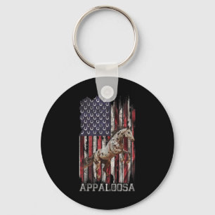 Chaveiro Vintage Usa Flag Appaloosa Horse Lover3