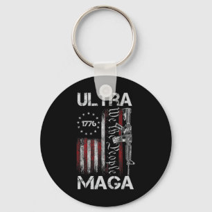 Chaveiro Vintage Usa Flag Ultra Mega Gun Usa 4 De Julho Tr