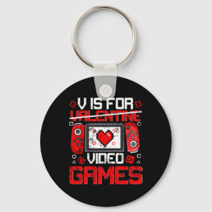 Chaveiro Vintage V É Para Videos games Gamer Valen