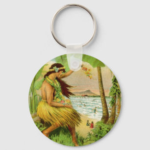 Chaveiro Vintage Viagem havaiano