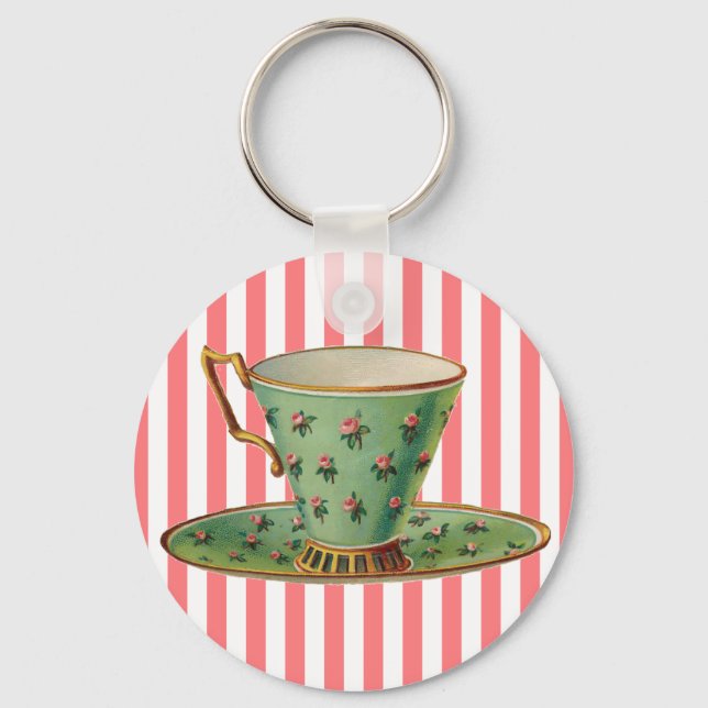 Chaveiro Vintage Victorian Tea Cup (Frente)