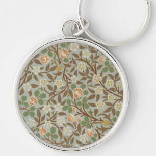 Chaveiro Vintage William Morris Clover Floral Design
