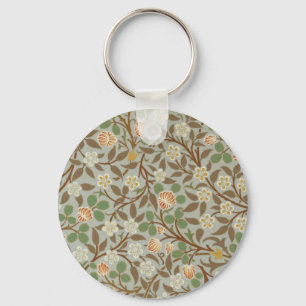 Chaveiro Vintage William Morris Clover Floral Design
