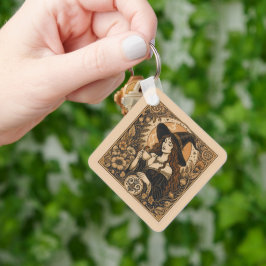 Chaveiro Vintage Witch Tea Time