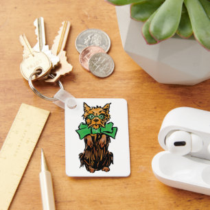 Chaveiro Vintage Wizard of Oz Toto Dog with Green Arco