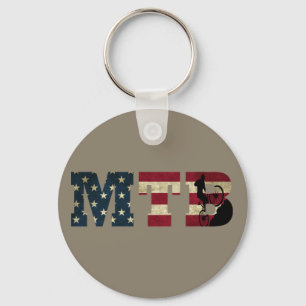 Chaveiro Vintagem da bandeira americana do Mtb