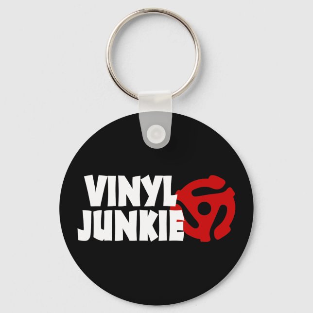 Chaveiro Vinyl Junkie (Frente)