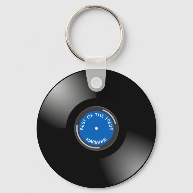 Chaveiro Vinyl Record Album Design Keychain (Frente)