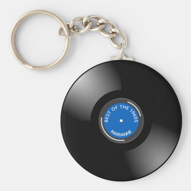 Chaveiro Vinyl Record Album Design Keychain (Frente)