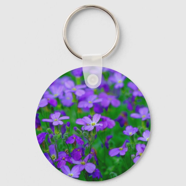 Chaveiro Violet Flowers (Frente)