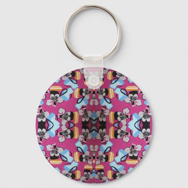 Chaveiro Violetas Doce E Mobiliário (Frente)