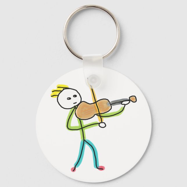 Chaveiro Violino Stickman (Frente)