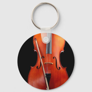 Chaveiro Violoncelo clássico no preto