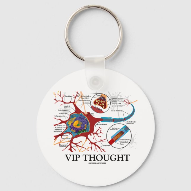 Chaveiro VIP Pensado (Neuron/Synapse Humor) (Frente)