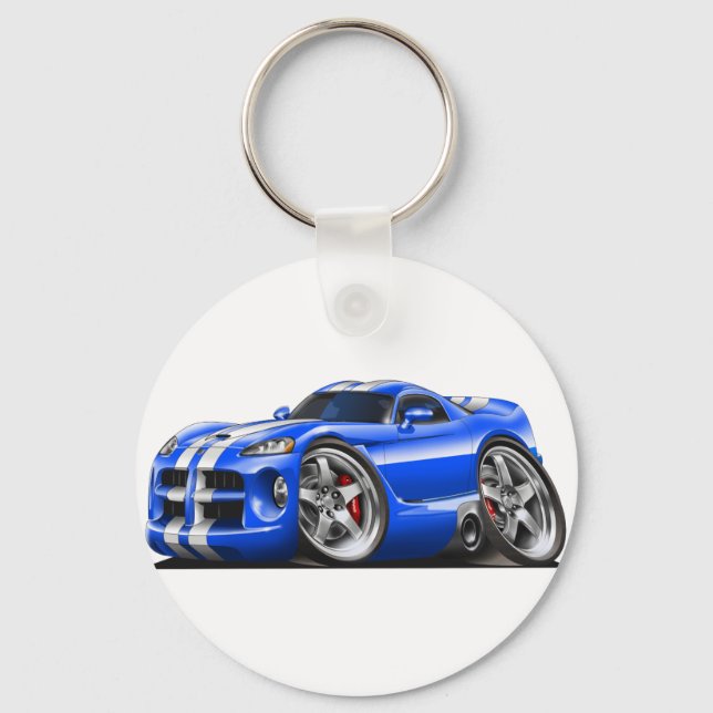 Chaveiro Viper GTS Azul/Branco (Frente)