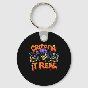 Chaveiro Vire Real Halloween Hip Hop Esqueleto Droga Graf