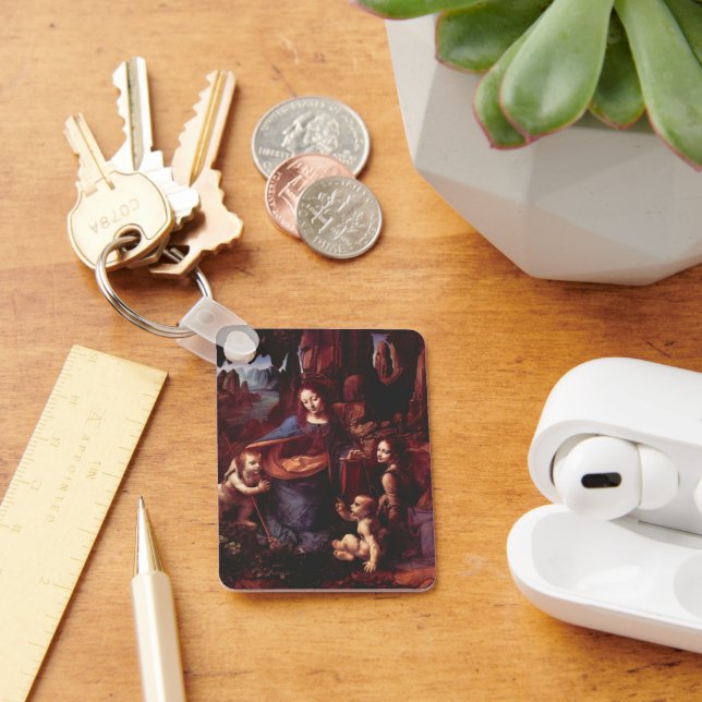 Chaveiro Virgem das Rochas por Leonardo da Vinci (Mesa)