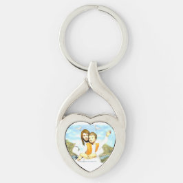 Chaveiro Virgem Maria e o Criança Jesus