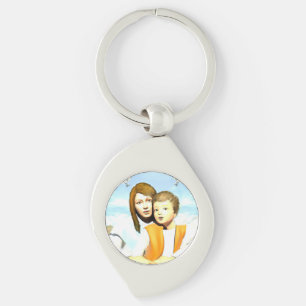 Chaveiro Virgem Maria e o Criança Jesus