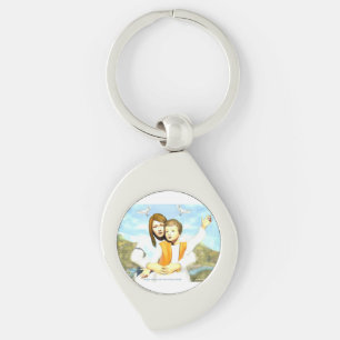 Chaveiro Virgem Maria e o Menino Jesus
