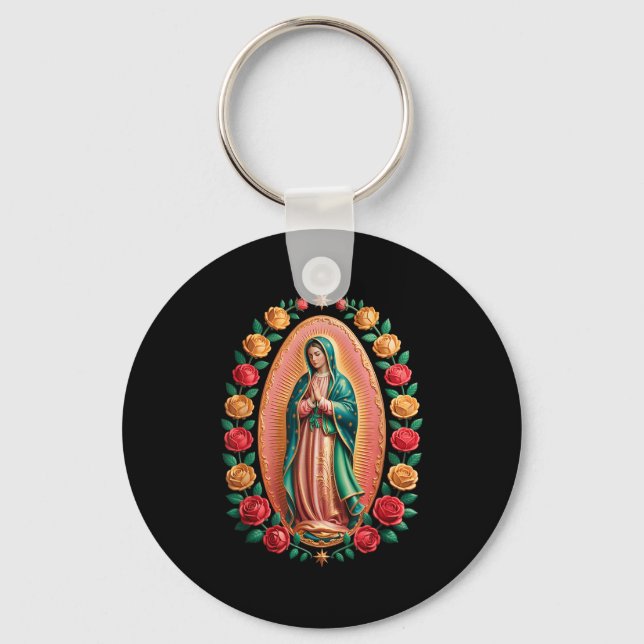 Chaveiro Virgen De Guadalupe Saint Mary Christian Religious (Frente)
