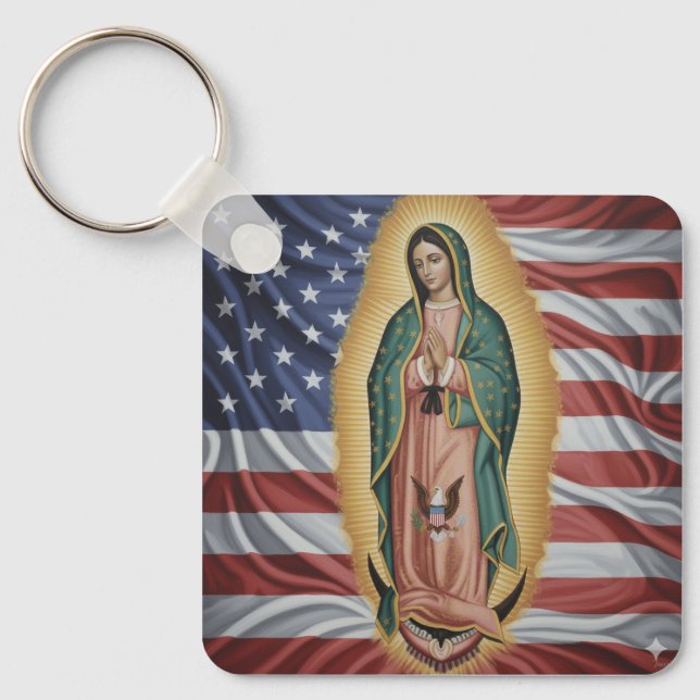 Chaveiro Virgen de Guadalupe - USA (Frente)