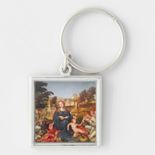 Chaveiro Virgin e criança e anjos, 1536-38