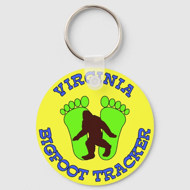 Chaveiro Virginia Bigfoot Tracker (Frente)