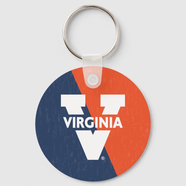 Chaveiro Virginia Cavaliers Color Block (Frente)