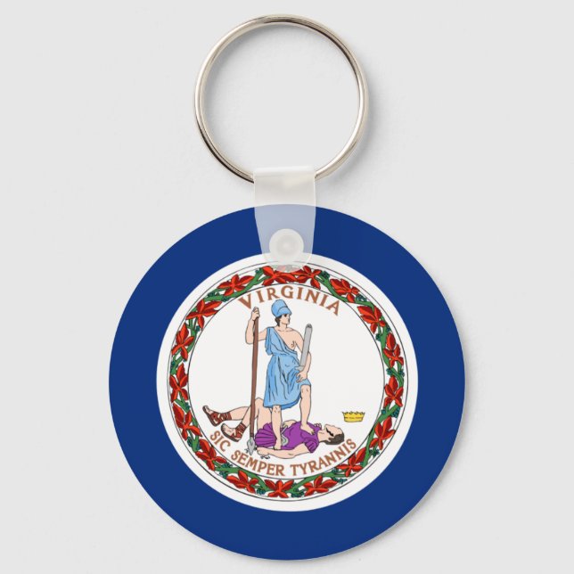 Chaveiro Virginia Flag (Frente)