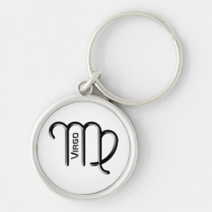 Chaveiro VIRGO, Design abstrato do Sinal Zodiac,