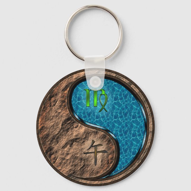Chaveiro Virgo & Water Horse (Frente)