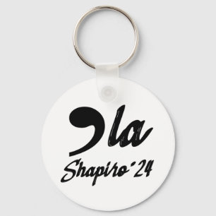 Chaveiro Vírgula-La Kamala Harris Shapiro 2024 Cursivo
