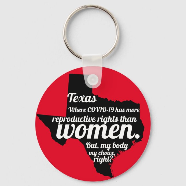 Chaveiro Vírus Feminista do Texas (Frente)