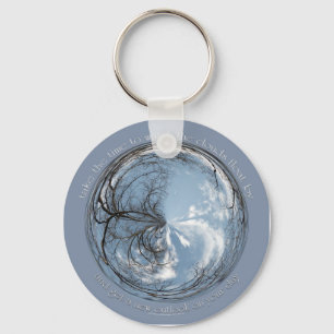 Chaveiro visão bolha do céu com carvalho - nuvens